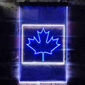 ADVPRO Canadian Maple Leaf Bedroom  Dual Color LED Neon Sign st6-i0893 - White & Blue