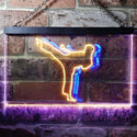 ADVPRO Karate Action Sport Game Illuminated Dual Color LED Neon Sign st6-i0906 - Blue & Yellow