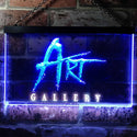 ADVPRO Art Gallery Room Decoration Dual Color LED Neon Sign st6-i0950 - White & Blue