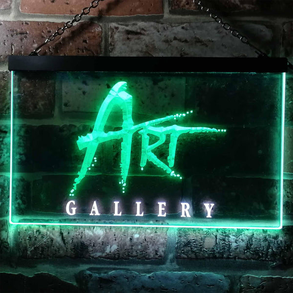 ADVPRO Art Gallery Room Decoration Dual Color LED Neon Sign st6-i0950 - White & Green