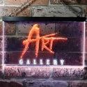 ADVPRO Art Gallery Room Decoration Dual Color LED Neon Sign st6-i0950 - White & Orange