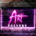 ADVPRO Art Gallery Room Decoration Dual Color LED Neon Sign st6-i0950 - White & Purple