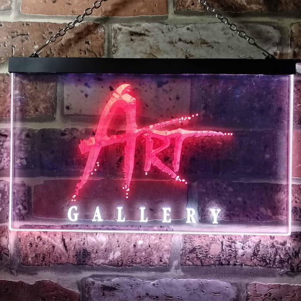 ADVPRO Art Gallery Room Decoration Dual Color LED Neon Sign st6-i0950 - White & Red