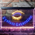 ADVPRO Eyelash Extensions Shop Woman Room Dual Color LED Neon Sign st6-i0958 - Blue & Yellow