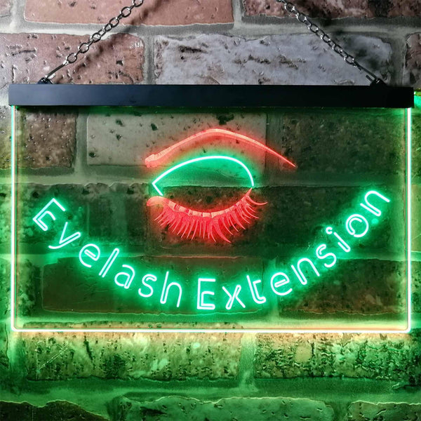 ADVPRO Eyelash Extensions Shop Woman Room Dual Color LED Neon Sign st6-i0958 - Green & Red