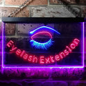 ADVPRO Eyelash Extensions Shop Woman Room Dual Color LED Neon Sign st6-i0958 - Red & Blue