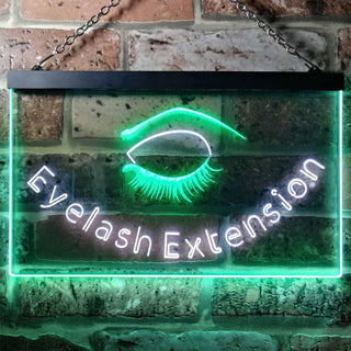 ADVPRO Eyelash Extensions Shop Woman Room Dual Color LED Neon Sign st6-i0958 - White & Green