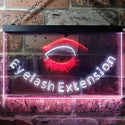 ADVPRO Eyelash Extensions Shop Woman Room Dual Color LED Neon Sign st6-i0958 - White & Red