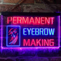 ADVPRO Permanent Eyebrow Making Beauty Salon Dual Color LED Neon Sign st6-i0964 - Blue & Red