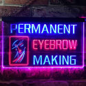 ADVPRO Permanent Eyebrow Making Beauty Salon Dual Color LED Neon Sign st6-i0964 - Red & Blue