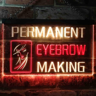 ADVPRO Permanent Eyebrow Making Beauty Salon Dual Color LED Neon Sign st6-i0964 - Red & Yellow