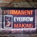 ADVPRO Permanent Eyebrow Making Beauty Salon Dual Color LED Neon Sign st6-i0964 - White & Orange