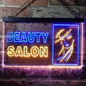 ADVPRO Beauty Salon Lady Shop Decoration Dual Color LED Neon Sign st6-i0965 - Blue & Yellow