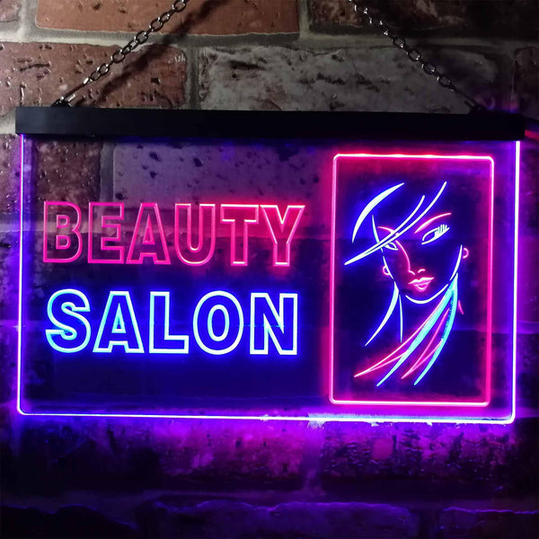 ADVPRO Beauty Salon Lady Shop Decoration Dual Color LED Neon Sign st6-i0965 - Red & Blue