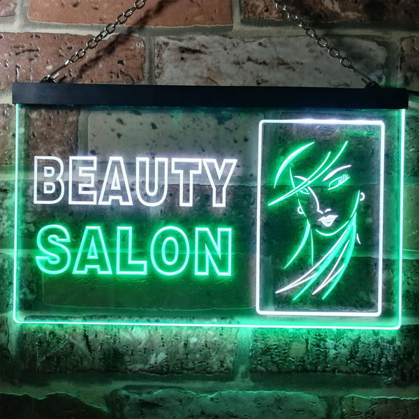 ADVPRO Beauty Salon Lady Shop Decoration Dual Color LED Neon Sign st6-i0965 - White & Green