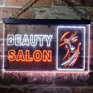 ADVPRO Beauty Salon Lady Shop Decoration Dual Color LED Neon Sign st6-i0965 - White & Orange