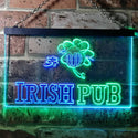 ADVPRO Irish Pub Bar Club Man Cave Wine Dual Color LED Neon Sign st6-i0969 - Green & Blue