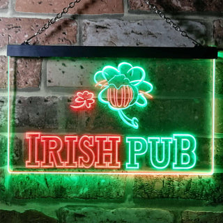 ADVPRO Irish Pub Bar Club Man Cave Wine Dual Color LED Neon Sign st6-i0969 - Green & Red