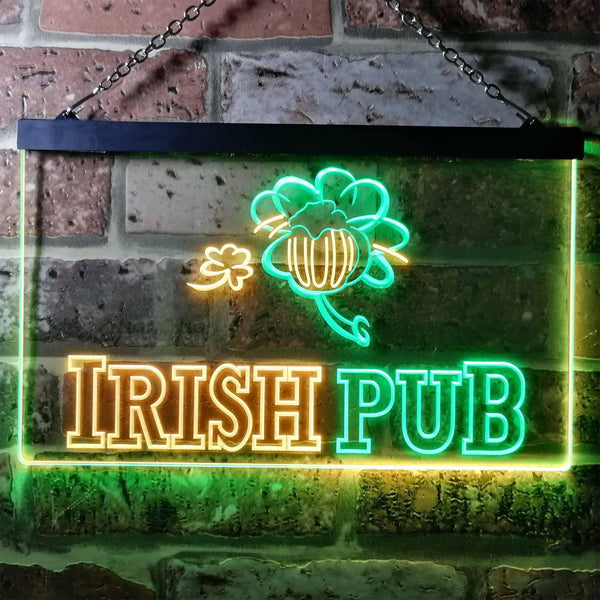 ADVPRO Irish Pub Bar Club Man Cave Wine Dual Color LED Neon Sign st6-i0969 - Green & Yellow