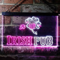 ADVPRO Irish Pub Bar Club Man Cave Wine Dual Color LED Neon Sign st6-i0969 - White & Purple