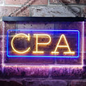 ADVPRO CPA Certified Public Accountant Services Dual Color LED Neon Sign st6-i0979 - Blue & Yellow