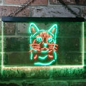 ADVPRO Bengal Cat Pet Shop Lover Bedroom Decoration Dual Color LED Neon Sign st6-i0984 - Green & Red