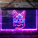 ADVPRO Bengal Cat Pet Shop Lover Bedroom Decoration Dual Color LED Neon Sign st6-i0984 - Red & Blue