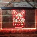 ADVPRO Bengal Cat Pet Shop Lover Bedroom Decoration Dual Color LED Neon Sign st6-i0984 - Red & Yellow