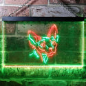 ADVPRO Sphynx Canadian Hairless Cat Bedroom Dual Color LED Neon Sign st6-i0988 - Green & Red