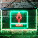 ADVPRO Women Toilet Restroom WC Display Dual Color LED Neon Sign st6-i1014 - Green & Red