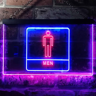 ADVPRO Men Toilet Restroom WC Display Dual Color LED Neon Sign st6-i1015 - Blue & Red