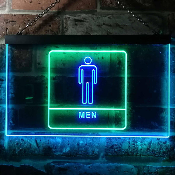 ADVPRO Men Toilet Restroom WC Display Dual Color LED Neon Sign st6-i1015 - Green & Blue