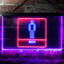 ADVPRO Men Toilet Restroom WC Display Dual Color LED Neon Sign st6-i1015 - Red & Blue