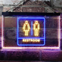 ADVPRO Men Women Toilet Restroom WC Dual Color LED Neon Sign st6-i1029 - Blue & Yellow