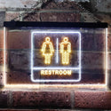ADVPRO Men Women Toilet Restroom WC Dual Color LED Neon Sign st6-i1029 - White & Yellow