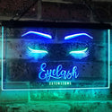 ADVPRO Eyelash Extension Beauty Salon Indoor Decoration Dual Color LED Neon Sign st6-i1089 - Green & Blue