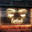 ADVPRO Eyelash Extension Beauty Salon Indoor Decoration Dual Color LED Neon Sign st6-i1089 - Red & Yellow