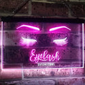 ADVPRO Eyelash Extension Beauty Salon Indoor Decoration Dual Color LED Neon Sign st6-i1089 - White & Purple
