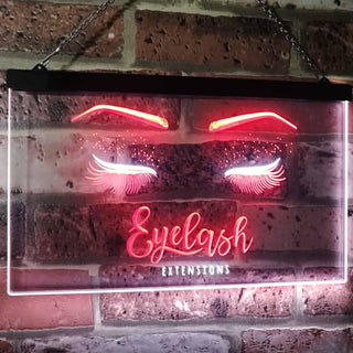 ADVPRO Eyelash Extension Beauty Salon Indoor Decoration Dual Color LED Neon Sign st6-i1089 - White & Red