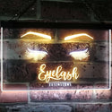 ADVPRO Eyelash Extension Beauty Salon Indoor Decoration Dual Color LED Neon Sign st6-i1089 - White & Yellow