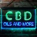ADVPRO CBD Open Wall Decor Dual Color LED Neon Sign st6-i1091 - Green & Blue