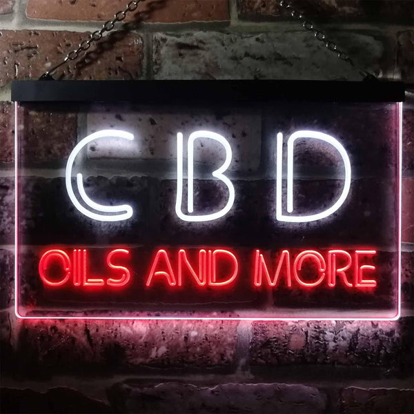 ADVPRO CBD Open Wall Decor Dual Color LED Neon Sign st6-i1091 - White & Red