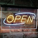 ADVPRO Open LED Neon Sign Dual Color LED Neon Sign st6-i2002 - White & Yellow