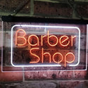 ADVPRO Barber Shop Hair Cut Walk in Welcome Display Dual Color LED Neon Sign st6-i2005 - White & Orange
