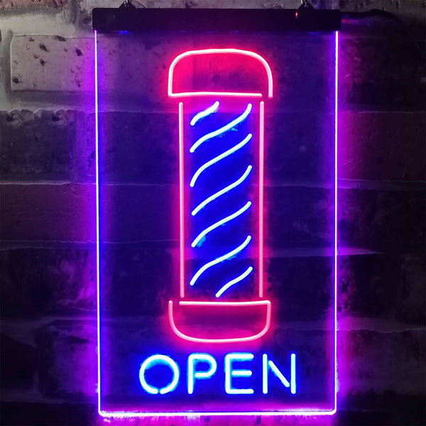 ADVPRO Barber Pole Hair Cut Salon Open Display  Dual Color LED Neon Sign st6-i2006 - Red & Blue