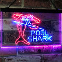 ADVPRO Pool Shark Snooker Pool Room Man Cave Gift Dual Color LED Neon Sign st6-i2009 - Blue & Red