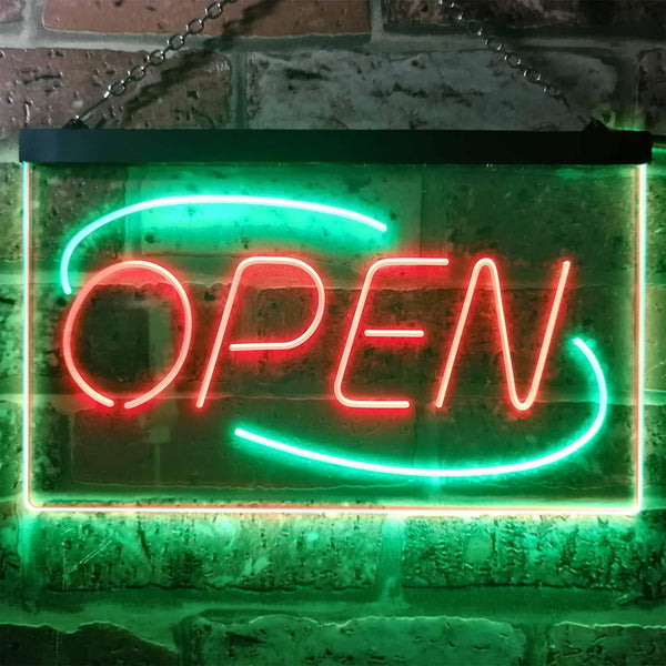 ADVPRO Open Wall Decor Shop Business Dual Color LED Neon Sign st6-i2030 - Green & Red