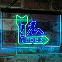 ADVPRO Live Nude Girls Bar Beer Pub Club Decor Dual Color LED Neon Sign st6-i2042 - Green & Blue