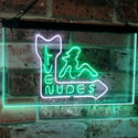 ADVPRO Live Nude Girls Bar Beer Pub Club Decor Dual Color LED Neon Sign st6-i2042 - White & Green