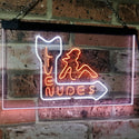 ADVPRO Live Nude Girls Bar Beer Pub Club Decor Dual Color LED Neon Sign st6-i2042 - White & Orange